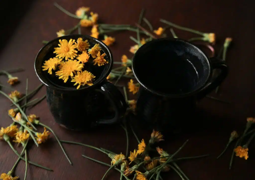 dandelion flower tea