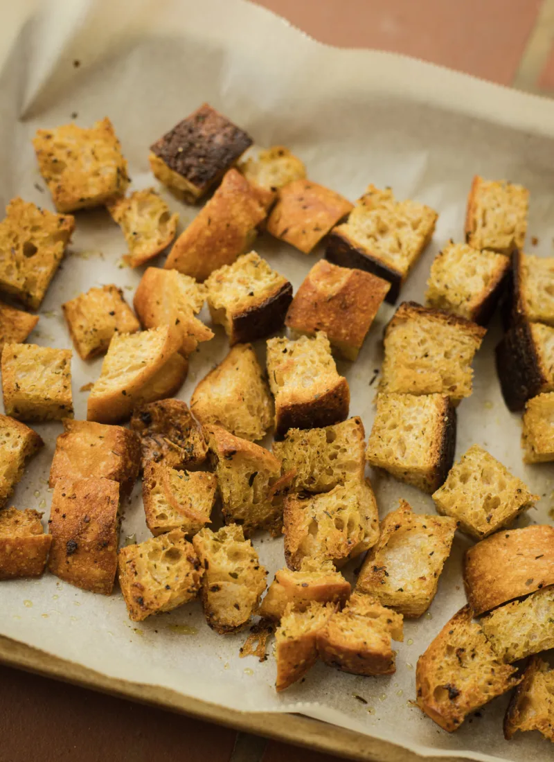 How to Use Leftover Bread to Make Sourdough Croutons