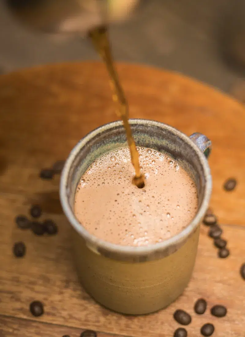 coffee with egg yolk