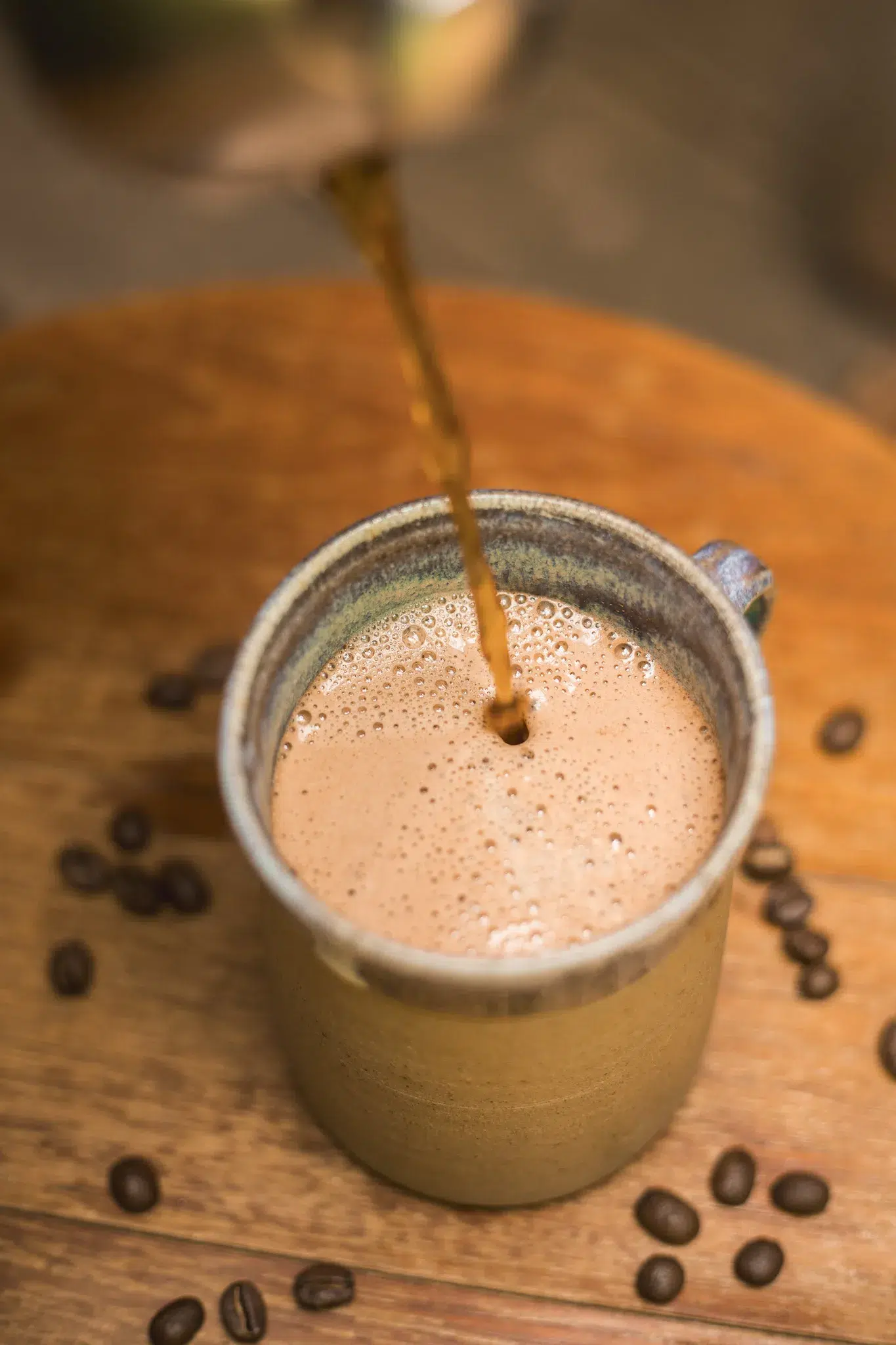 coffee with egg yolk