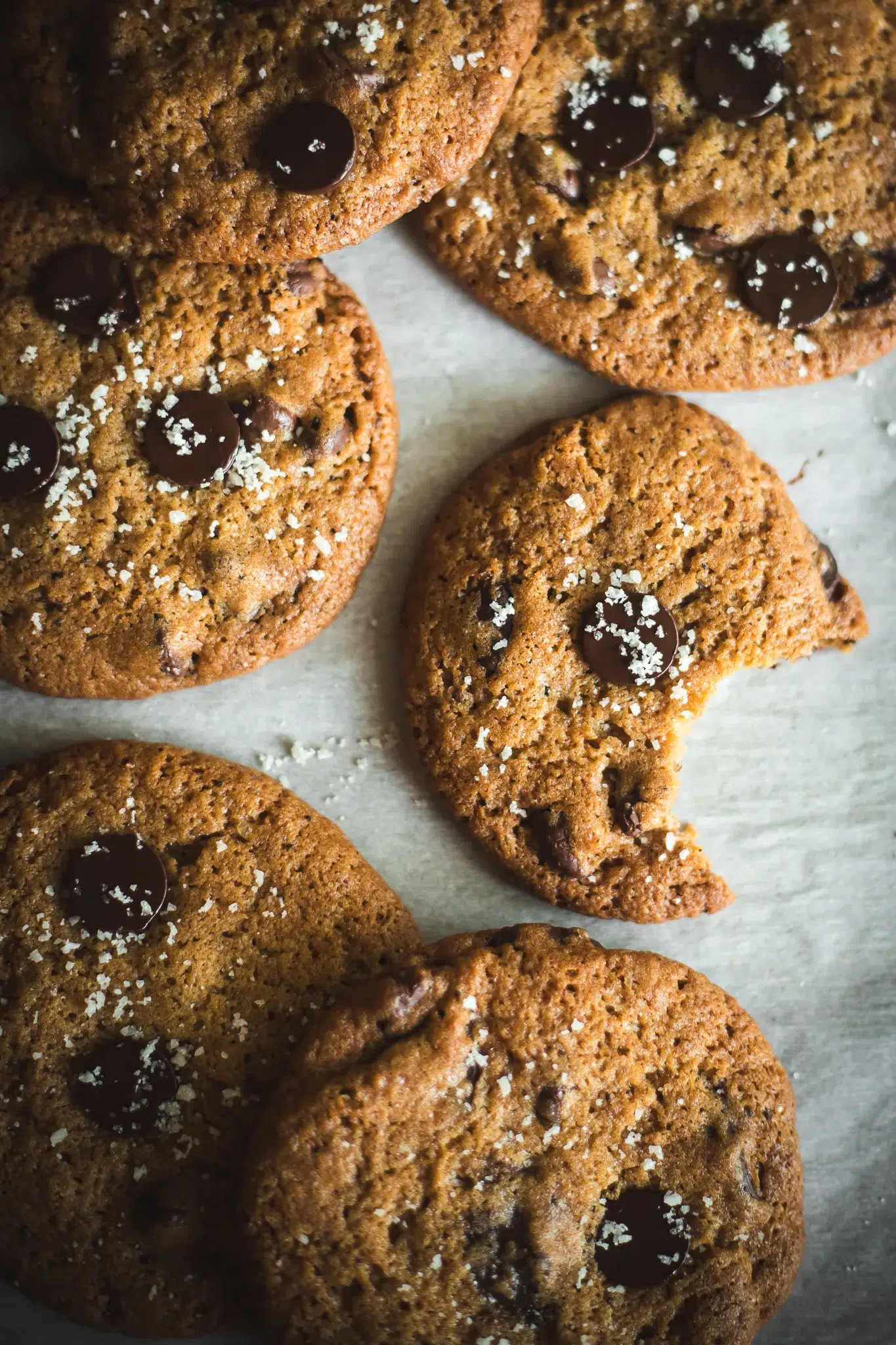Brown butter sourdough chocolate chip cookies