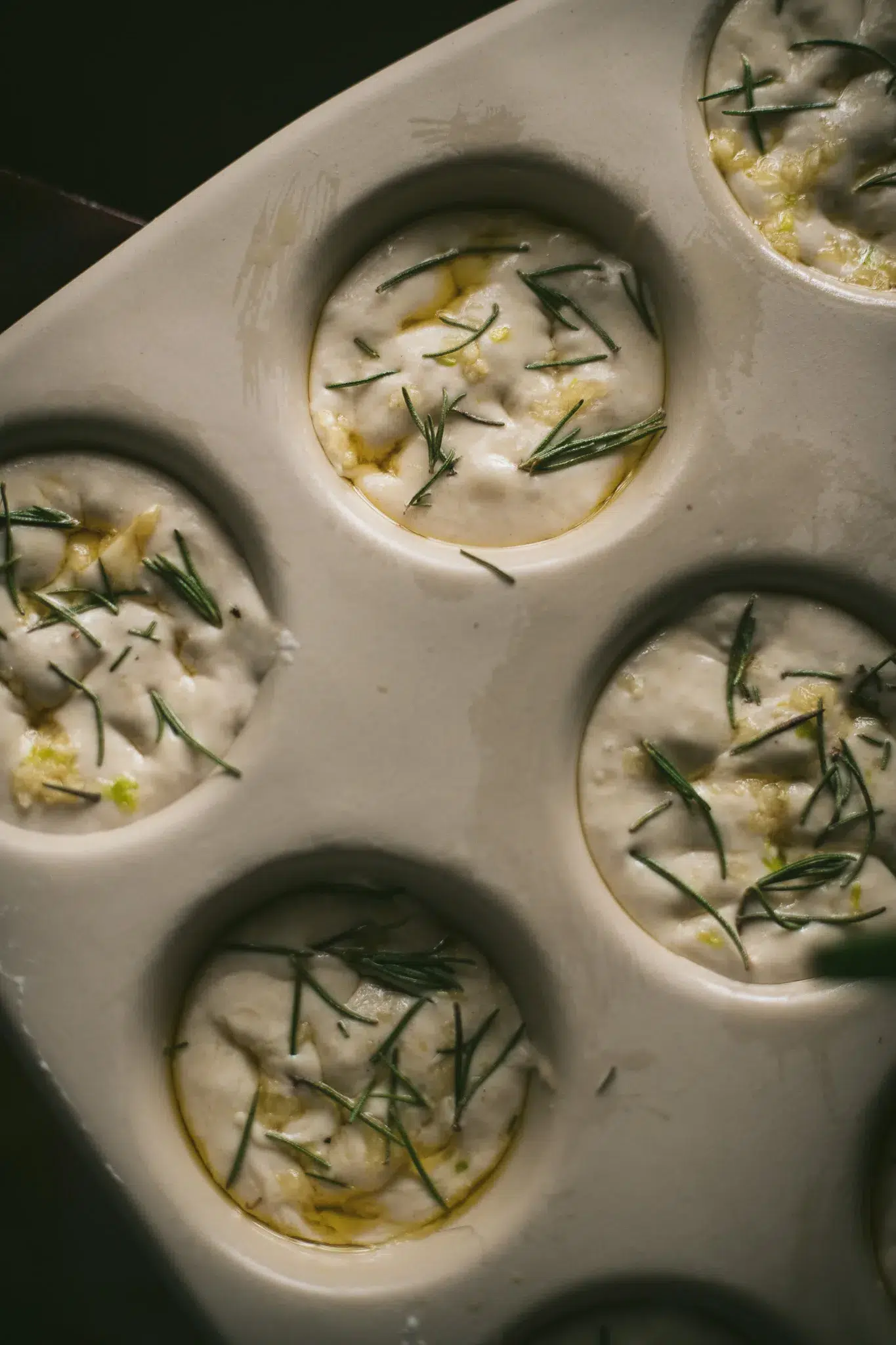 sourdough focaccia muffins