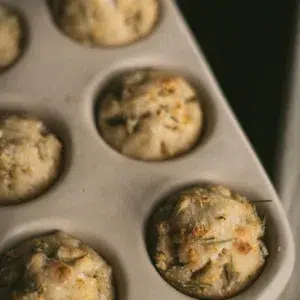 sourdough focaccia muffins